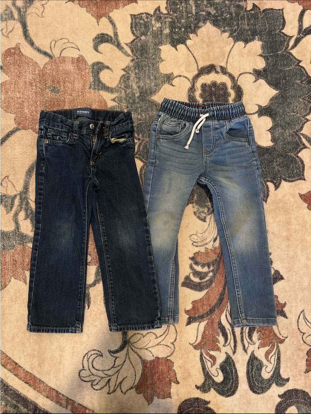 Dark Blue and Light Blue Denim Pants - Set of 2